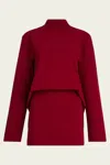 Ser.o.ya Mave Mini Dress In Ruby Red