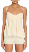 Ser.o.ya Maven Top In Eggshell In Yellow
