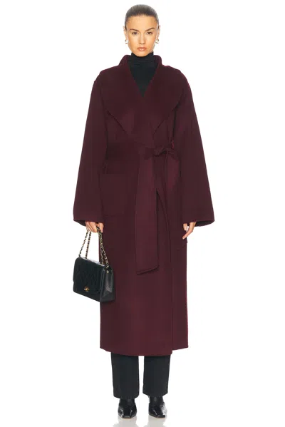 Ser.o.ya Mavis Coat In Merlot