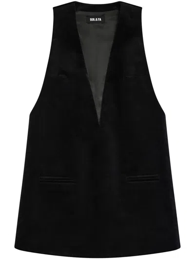 Ser.o.ya Maxine Mini Dress In Black