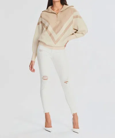 Ser.o.ya Maya Mid Rise Jeans In White In Nude