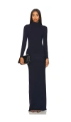 Ser.o.ya Melonie Knit Maxi Dress In 사파이어