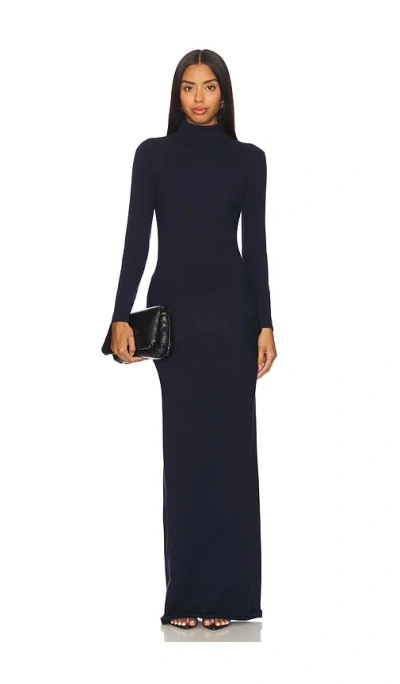 Ser.o.ya Melonie Knit Maxi Dress In Sapphire