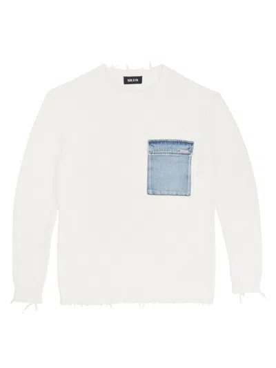 Ser.o.ya Men's Damien Jumper In White Denim