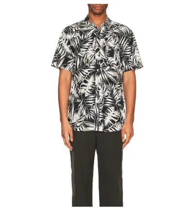 Ser.o.ya Men's Malibu Shirt In Black Palm In Multi