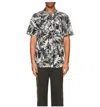 Ser.o.ya Men's Malibu Shirt In Black Palm In Multi