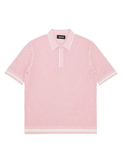 Ser.o.ya Men's Zane Polo Shirt In Pink White