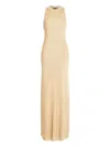 Ser.o.ya Metallic-knit Maxi Dress In Neutral
