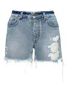 Ser.o.ya Mia Frayed Distressed Denim Shorts