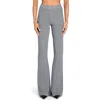 Ser.o.ya Mickie Knit Flare Pant In Heathered Grey