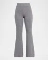 Ser.o.ya Mickie Wool-blend Knit Flare Pants In Gray