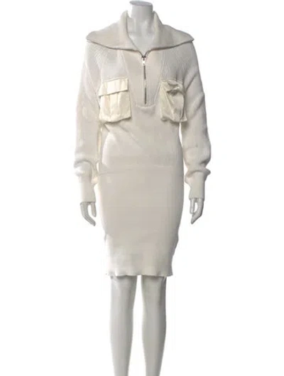 Pre-owned Ser.o.ya Midi Length Dress In Neutral