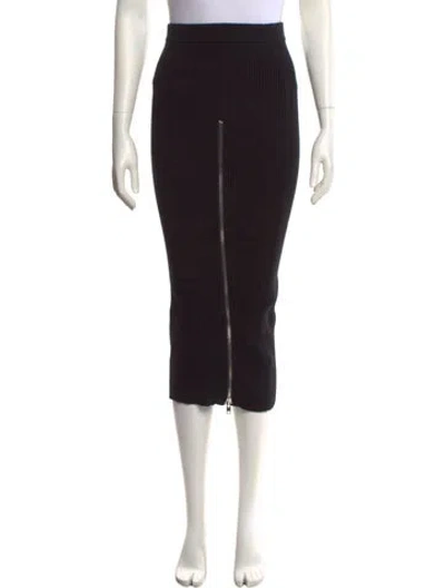 Pre-owned Ser.o.ya Midi Length Skirt In Black