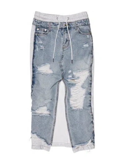 Pre-owned Ser.o.ya Midi Length Skirt In Blue