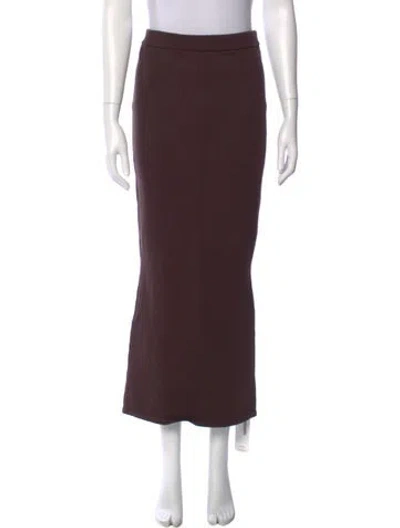 Pre-owned Ser.o.ya Midi Length Skirt In Brown