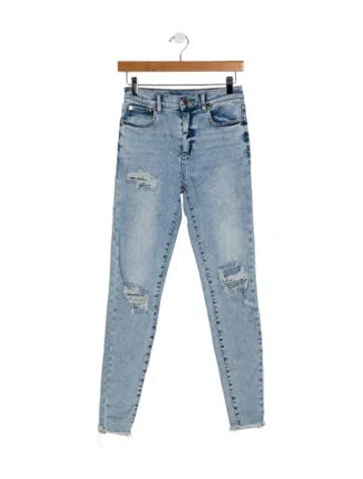 Pre-owned Ser.o.ya Mid-rise Skinny Leg Jeans In Blue