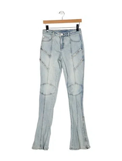 Pre-owned Ser.o.ya Mid-rise Straight Leg Jeans In Blue