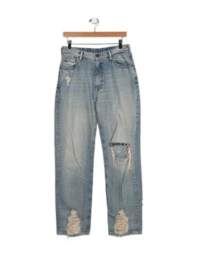 Pre-owned Ser.o.ya Mid-rise Straight Leg Jeans In Gray