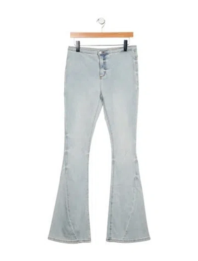 Pre-owned Ser.o.ya Mid-rise Wide Leg Jeans In Blue