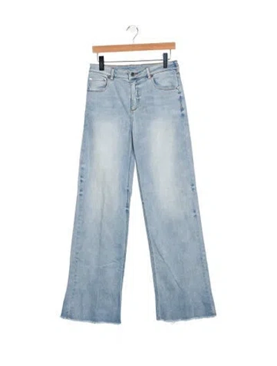 Pre-owned Ser.o.ya Mid-rise Wide Leg Jeans In Blue