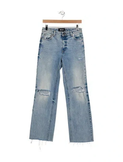 Pre-owned Ser.o.ya Mid-rise Wide Leg Jeans In Blue