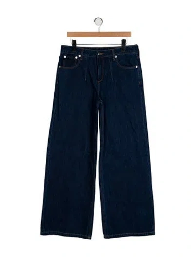 Pre-owned Ser.o.ya Mid-rise Wide Leg Jeans In Blue