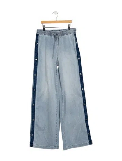 Pre-owned Ser.o.ya Mid-rise Wide Leg Jeans In Blue