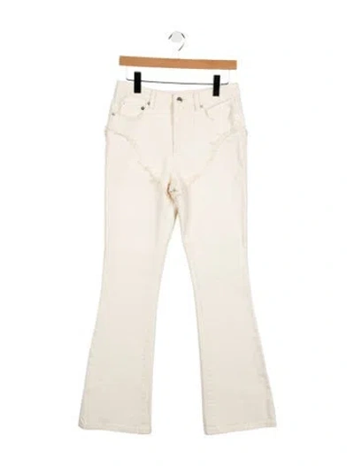 Pre-owned Ser.o.ya Mid-rise Wide Leg Jeans In Neutral