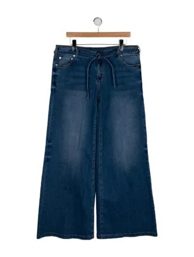 Pre-owned Ser.o.ya Mid-rise Wide Leg Jeans W/ Tags In Blue