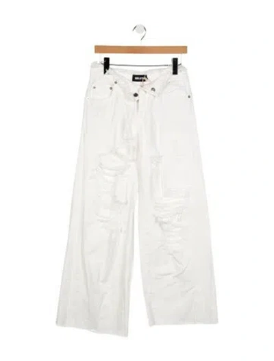 Pre-owned Ser.o.ya Mid-rise Wide Leg Jeans W/ Tags In White