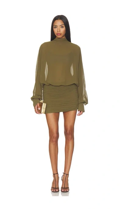Ser.o.ya Minette Mini Dress In Green