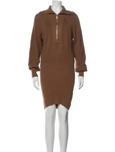 Pre-owned Ser.o.ya Mini Dress In Brown