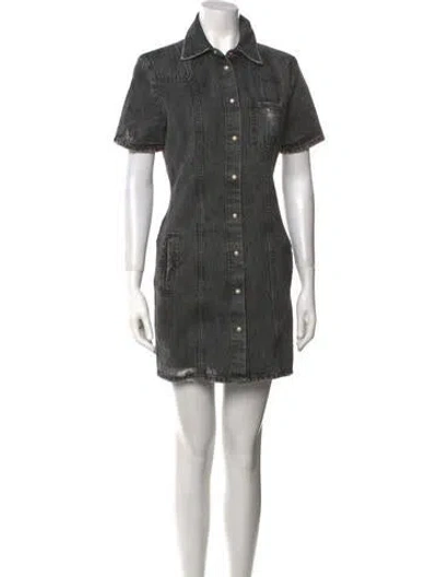 Pre-owned Ser.o.ya Mini Dress In Gray