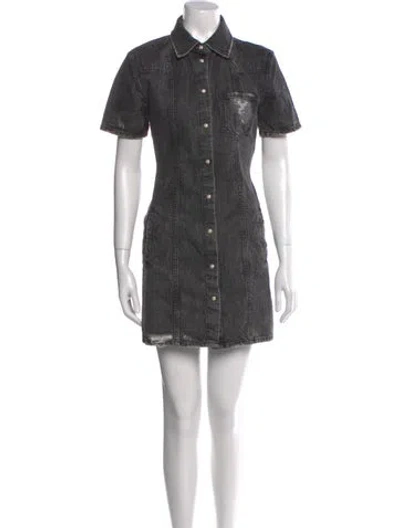 Pre-owned Ser.o.ya Mini Dress In Gray