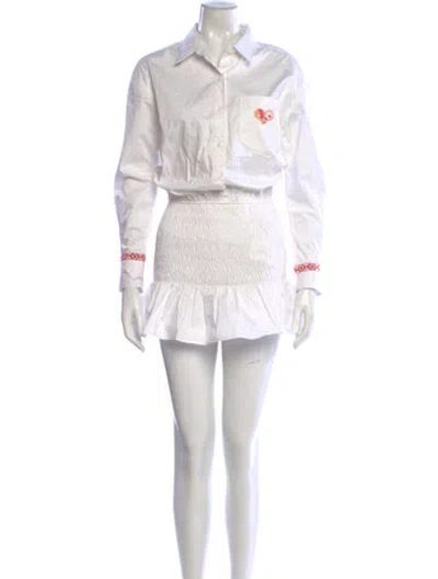 Pre-owned Ser.o.ya Mini Dress In White