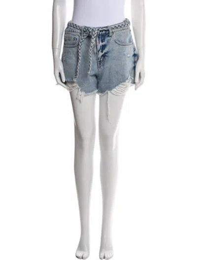 Pre-owned Ser.o.ya Mini Shorts In Blue