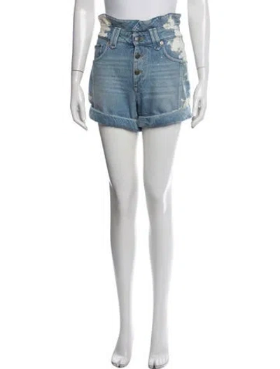 Pre-owned Ser.o.ya Mini Shorts In Blue