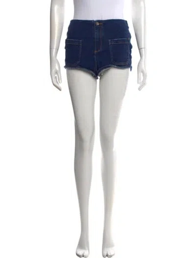 Pre-owned Ser.o.ya Mini Shorts In Blue