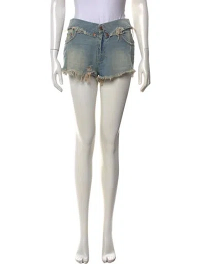 Pre-owned Ser.o.ya Mini Shorts In Blue