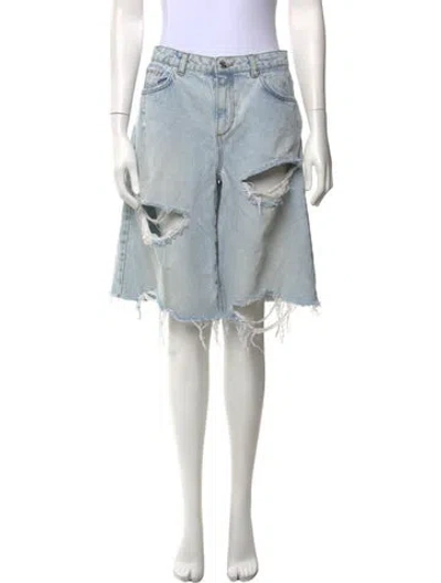 Pre-owned Ser.o.ya Mini Shorts In Blue
