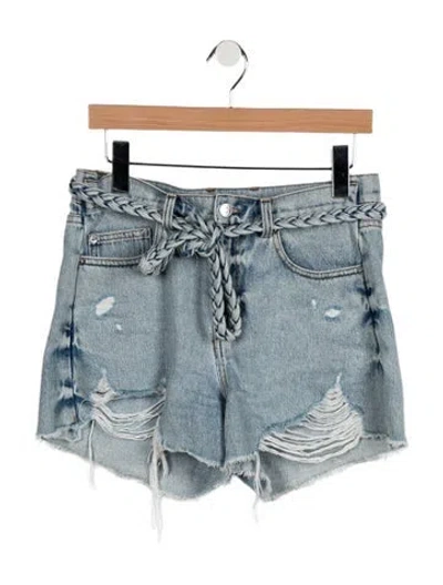 Pre-owned Ser.o.ya Mini Shorts In Blue