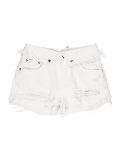 Pre-owned Ser.o.ya Mini Shorts In White