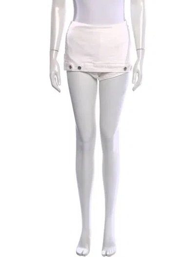 Pre-owned Ser.o.ya Mini Shorts In White