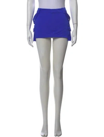 Pre-owned Ser.o.ya Mini Skirt In Blue
