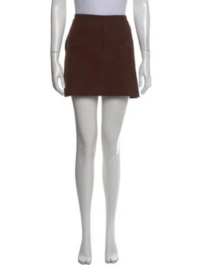 Pre-owned Ser.o.ya Mini Skirt In Brown