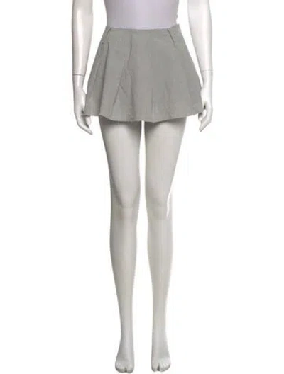 Pre-owned Ser.o.ya Mini Skirt In Gray