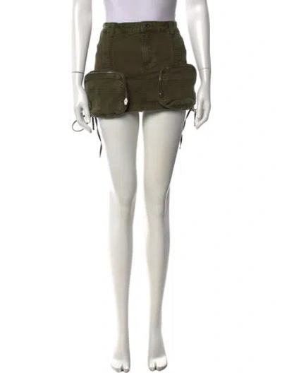 Pre-owned Ser.o.ya Mini Skirt In Green