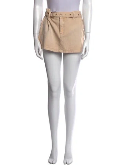 Pre-owned Ser.o.ya Mini Skirt In Neutral