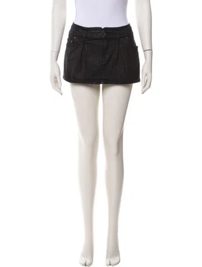 Pre-owned Ser.o.ya Mini Skirt In Neutral