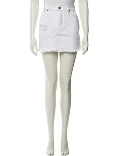 Pre-owned Ser.o.ya Mini Skirt In Neutral